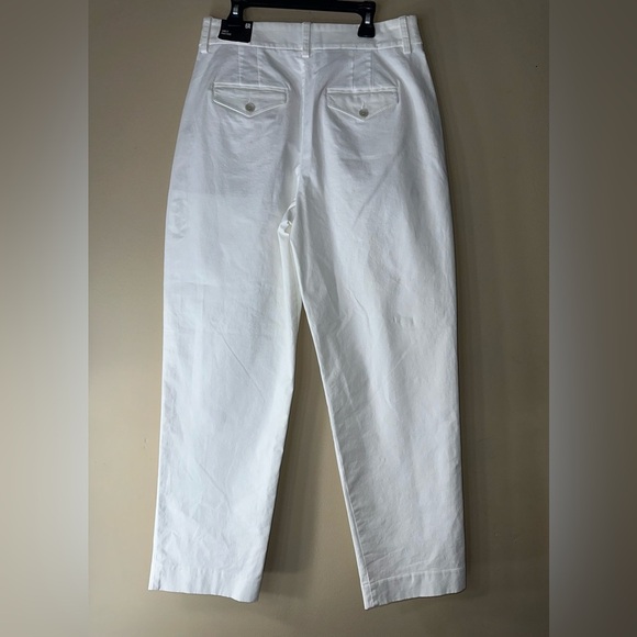 Women’s express White ankle High-Waisted Pants 6R ID 6061 - Picture 3 of 6